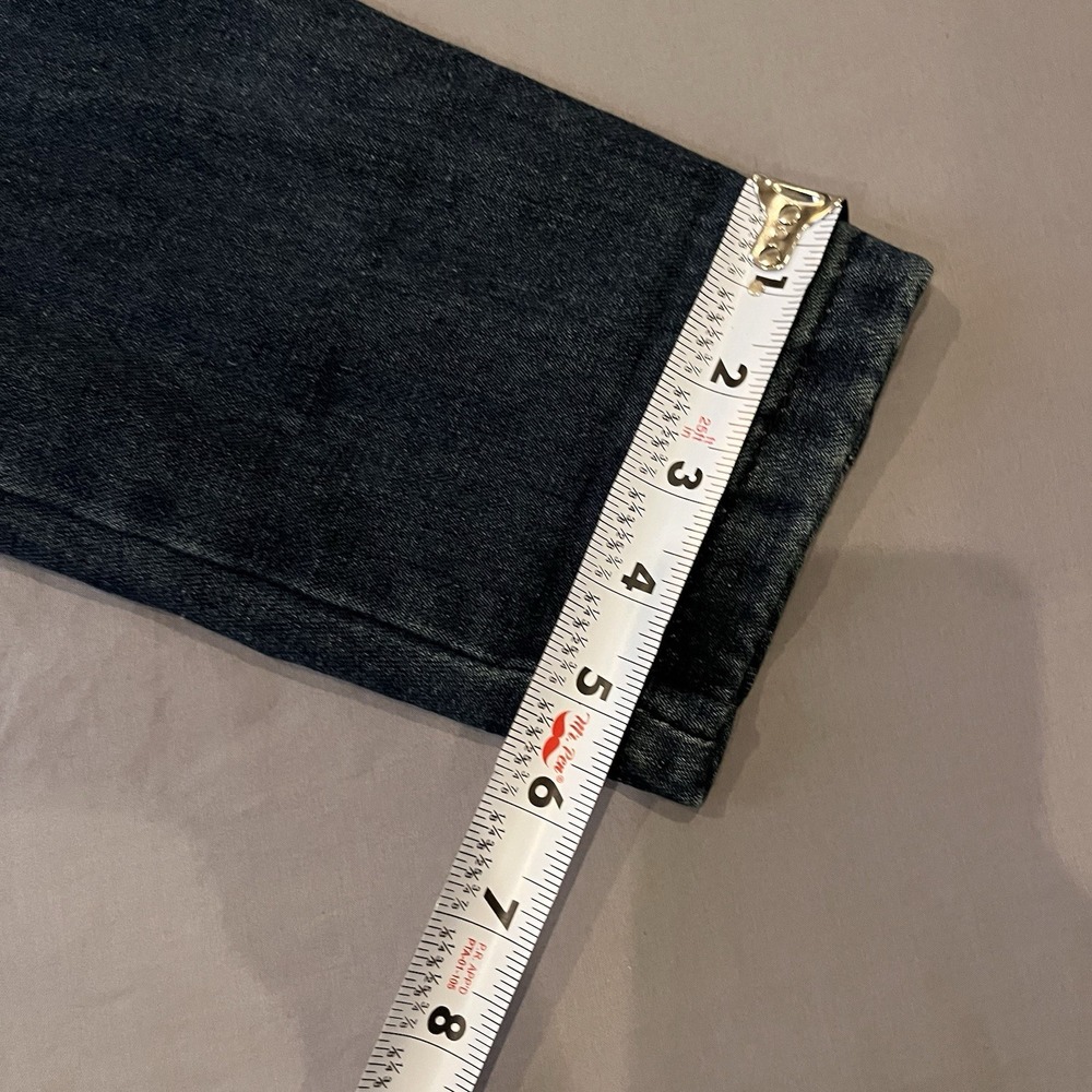 Denim Blazer Jacket Tailored Chore Coat Patch Pockets L 40 100 Cotton Y2K Style - Picture 4 of 11